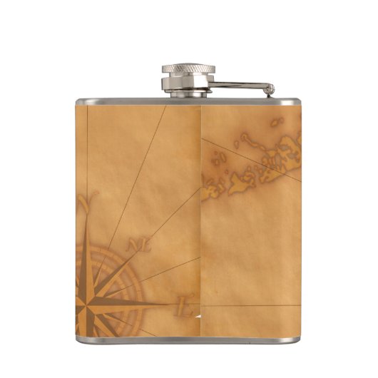 Personalisierter Seeanker und Rad Flachmann (Rückseite)