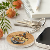 Personalisierter Seeanker und Rad Schlüsselanhänger (Vorderseite rechts)