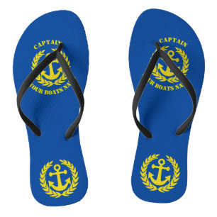 Personalisierter Seemannankerentwurf Badesandalen