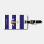 Personalisierter | Seemarine-Gepäck-Umbau Gepäckanhänger (Vorderseite horizontal)