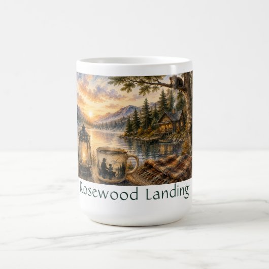 Personalisierter Seeufer-Becher Kaffeetasse (Mittel)