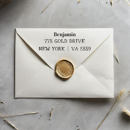 Personalisierter Selbstfärbungsstempel für Adresse Permastempel