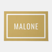 Personalisierter Senf-Name Fußmatte (Vorderseite)