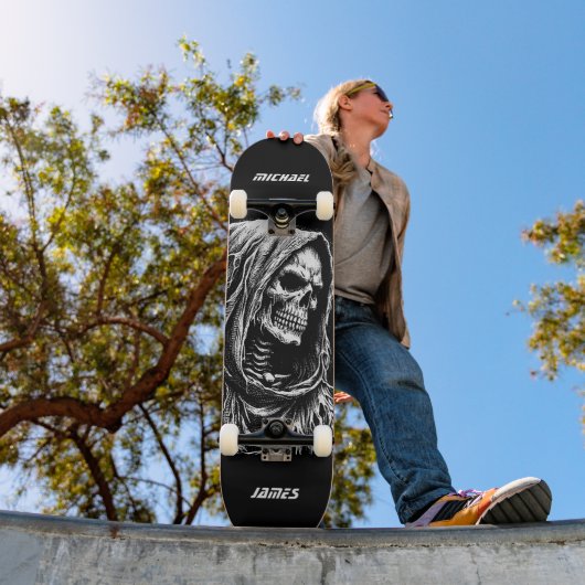 Personalisierter Sensenmann Skateboard (Außenbereich 1)