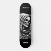 Personalisierter Sensenmann Skateboard (Vorderseite)