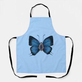 Personalisierter September Birth Blue Butterfly Schürze