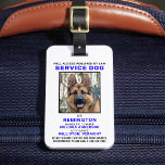 Personalisierter Service Dog Foto ID Abzeichen Gepäckanhänger<br><div class="desc">Service Hund - Identifizieren Sie Ihren Hund einfach als einen funktionierenden Hund, während Sie Ihren Hund konzentriert behalten und auf Ablenkungen während der Arbeit mit einem dieser k9 Service Hund ID Abzeichen. Obwohl nicht erforderlich, gibt Ihnen und Ihrem Service Hund ein Service Dog ID-Abzeichen Sicherheit und Reiseleichtigkeit, ohne Probleme und...</div>