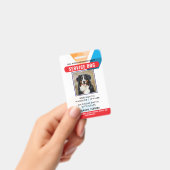 Personalisierter Service-Hund Ausweis (Handheld)