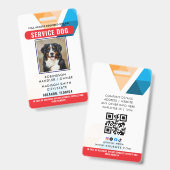 Personalisierter Service-Hund Ausweis (Vorder- & Rückseite)