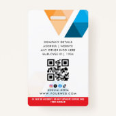 Personalisierter Service-Hund Ausweis (Rückseite)