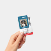 Personalisierter Service-Hund Ausweis (Handheld)