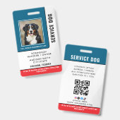 Personalisierter Service-Hund Ausweis (Vorder- & Rückseite)