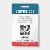 Personalisierter Service-Hund Ausweis (Rückseite)