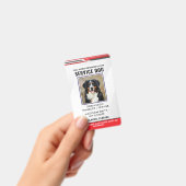 Personalisierter Service-Hund Ausweis (Handheld)