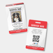 Personalisierter Service-Hund Ausweis (Vorder- & Rückseite)