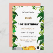 personalisierter Sesam Street Geburtstag einladen Einladung (Vorne/Hinten)