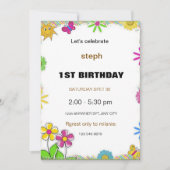 personalisierter Sesam Street Geburtstag einladen Einladung (Vorderseite)