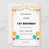 personalisierter Sesam Street Geburtstag einladen Einladung (Vorderseite)