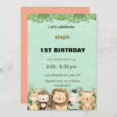 personalisierter Sesam Street Geburtstag einladen Einladung (Vorne/Hinten)