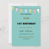 personalisierter Sesam Street Geburtstag einladen Einladung (Vorderseite)