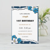 personalisierter Sesam Street Geburtstag einladen Einladung (Stehend Vorderseite)