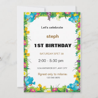 personalisierter Sesam Street Geburtstag einladen Einladung