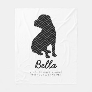Personalisierter Shar Pei Fleecedecke