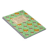 Personalisierter Shiba Inu Dog Pattern Individuell Notizblock (Rechte Seite)