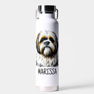 Personalisierter Shih Tzu   Hundemama Trinkflasche