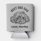 Personalisierter Shih Tzu Maltese Dog Vater Benutz Dosenkühler (Rückseite)