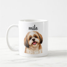 Personalisierter Shih Tzu „Milo“ Hundetasse
