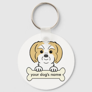 Personalisierter Shih Tzu Schlüsselanhänger