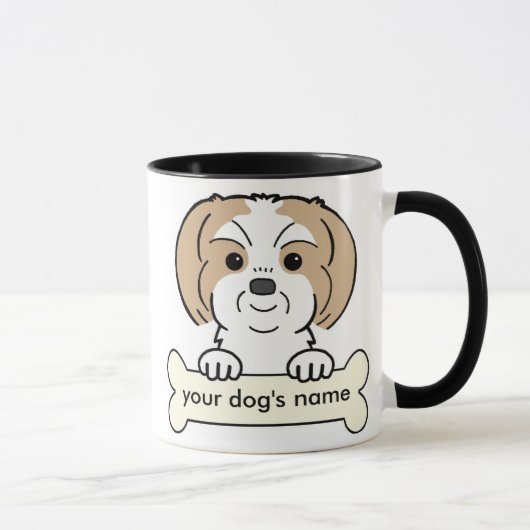 Personalisierter Shih Tzu Tasse (Rechts)