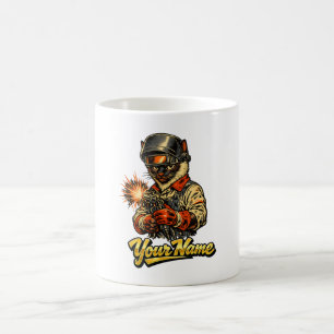 Personalisierter Siamese-Katzen-Schweißer-Kaffeebe Kaffeetasse