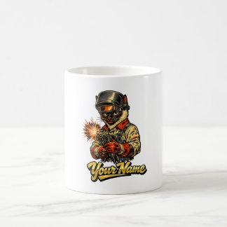 Personalisierter Siamese-Katzen-Schweißer-Kaffeebe Kaffeetasse