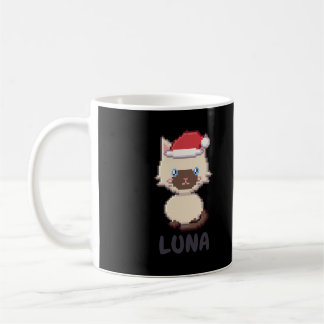 Personalisierter Siamkatze-Weihnachtstasse Kaffeetasse