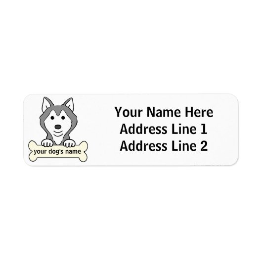 Personalisierter sibirischer Husky (Vorne)