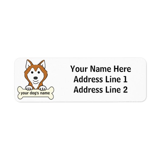 Personalisierter sibirischer Husky (Vorne)