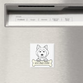Personalisierter sibirischer Husky Magnet (In Situ (Geschirrspüler))