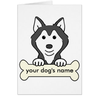 Personalisierter sibirischer Schlittenhund