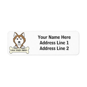 Personalisierter sibirischer Schlittenhund