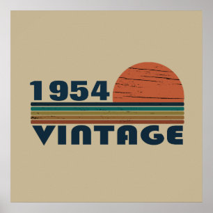 Personalisierter siebzigster vintage 70. Geburtsta Poster