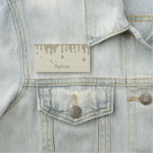 Personalisierter Silbereffekt Glitzer & Glitzern Namensschild (Beispiel)