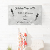 Personalisierter Silberhochzeitalter Banner (Insitu)