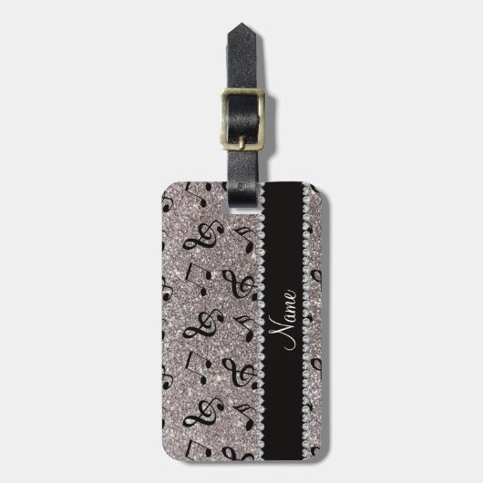 Personalisierter silberner gepäckanhänger (Vorderseite vertikal)