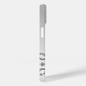 Personalisierter Silberner Glitzer Schneeflocken a Case-Mate iPhone Hülle (Rückseite / Rechts)