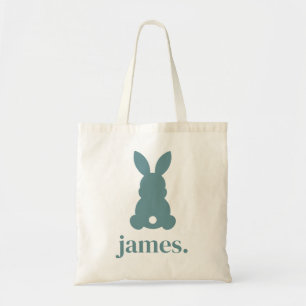 Personalisierter Silhouette-Osterhase Tragetasche