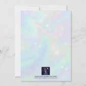 Personalisierter Silver Ballerina Ballerina Ballet Einladung (Rückseite)