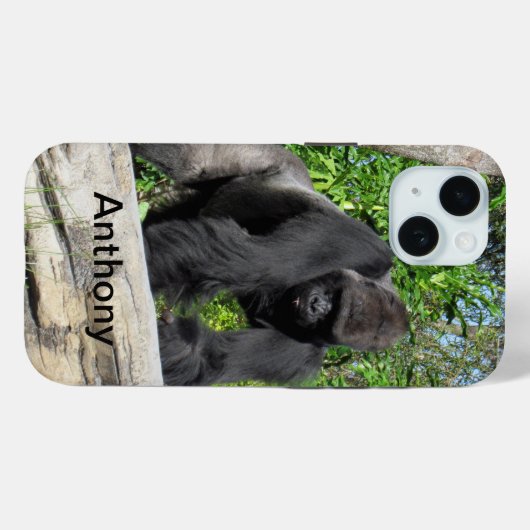 Personalisierter Silverback Gorilla Phone Case (Rückseite (Horizontal))