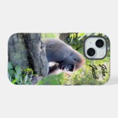 Personalisierter Silverback Gorilla Phone Case iPhone 15 Hülle (Rückseite (Horizontal))